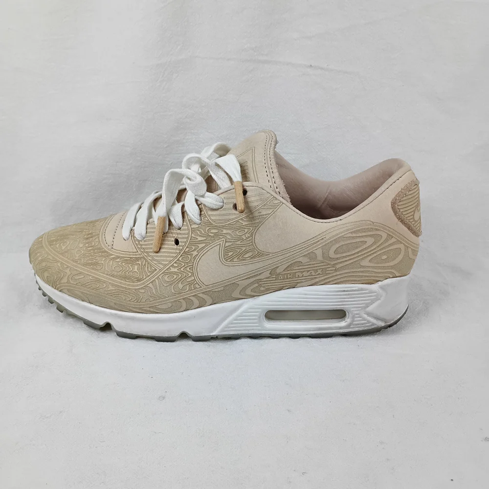Nike Air Max 90 QS Laser Woodgrain Vachetta Tan DC7948-100 Womens 6.5 (Mens 5)